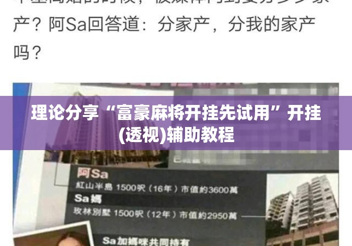理论分享“富豪麻将开挂先试用”开挂(透视)辅助教程