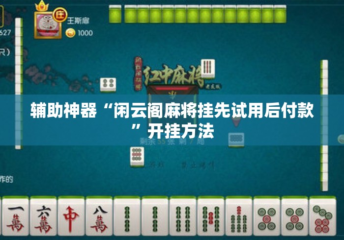 辅助神器“闲云阁麻将挂先试用后付款	”开挂方法