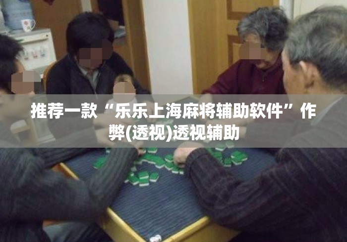 推荐一款“乐乐上海麻将辅助软件”作弊(透视)透视辅助