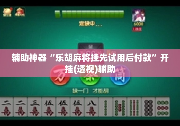 辅助神器“乐胡麻将挂先试用后付款”开挂(透视)辅助