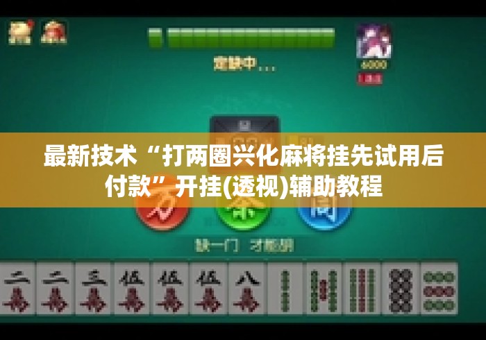 最新技术“打两圈兴化麻将挂先试用后付款”开挂(透视)辅助教程