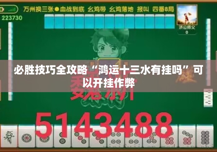 必胜技巧全攻略“鸿运十三水有挂吗”可以开挂作弊