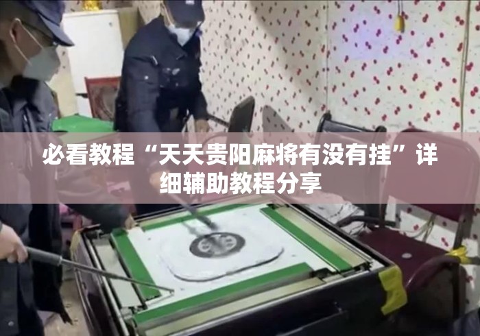 必看教程“天天贵阳麻将有没有挂	”详细辅助教程分享