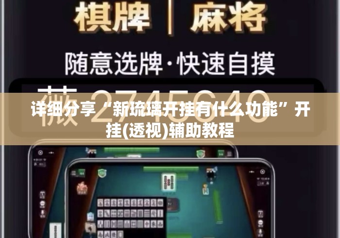 详细分享“新琉璃开挂有什么功能	”开挂(透视)辅助教程