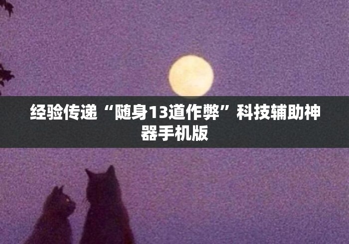 经验传递“随身13道作弊	”科技辅助神器手机版