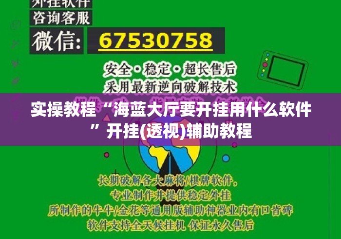 实操教程“海蓝大厅要开挂用什么软件	”开挂(透视)辅助教程