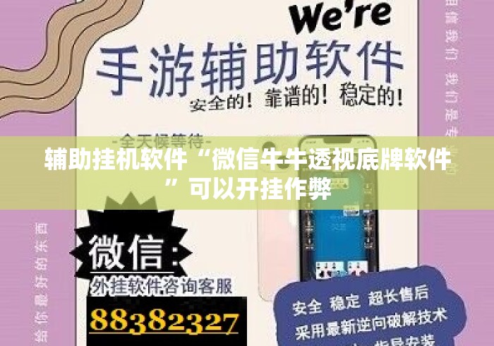 辅助挂机软件“微信牛牛透视底牌软件”可以开挂作弊