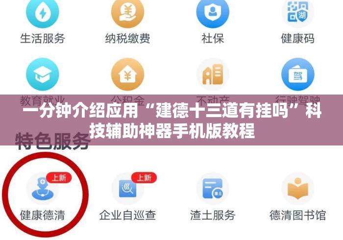 一分钟介绍应用“建德十三道有挂吗”科技辅助神器手机版教程