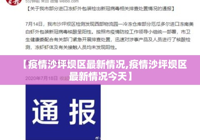 【疫情沙坪坝区最新情况,疫情沙坪坝区最新情况今天】