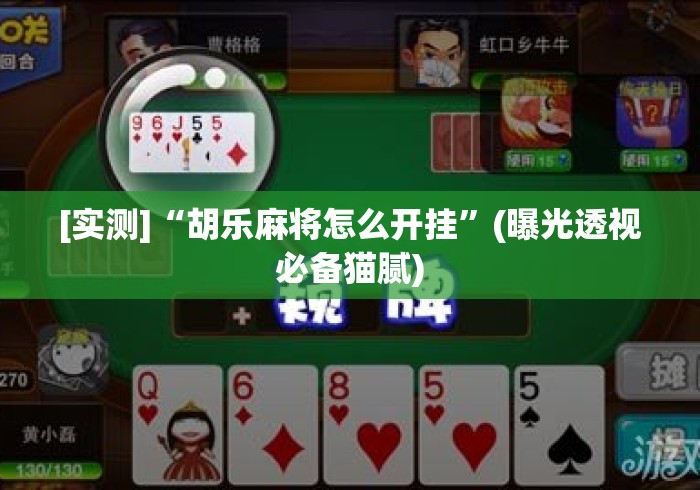 [实测]“胡乐麻将怎么开挂”(曝光透视必备猫腻)