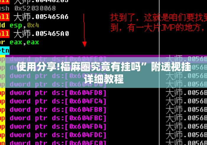使用分享!福麻圈究竟有挂吗”附透视挂详细教程