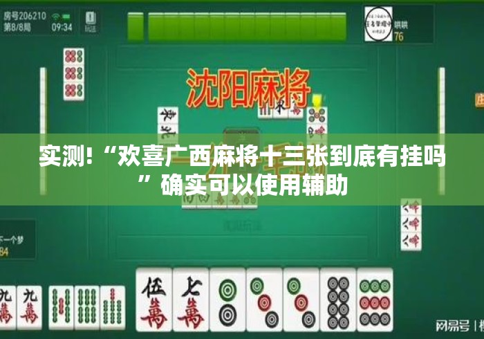 实测!“欢喜广西麻将十三张到底有挂吗”确实可以使用辅助