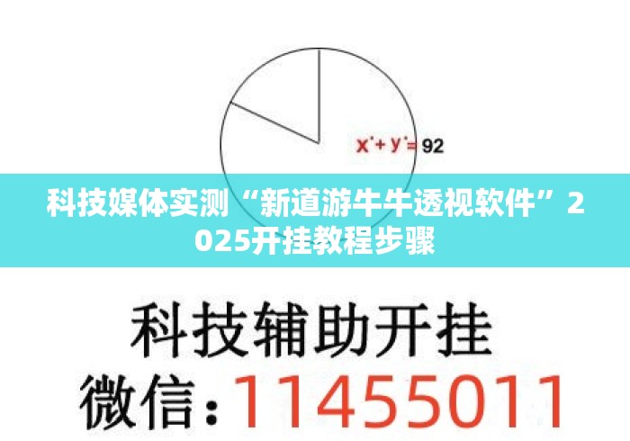 科技媒体实测“新道游牛牛透视软件”2025开挂教程步骤