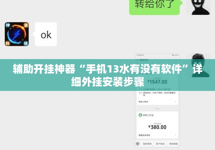 辅助开挂神器“手机13水有没有软件	”详细外挂安装步骤