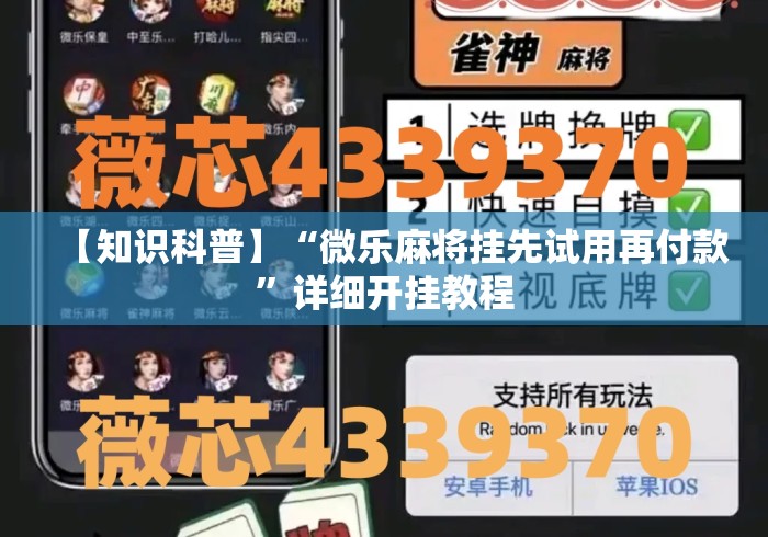 【知识科普】“微乐麻将挂先试用再付款”详细开挂教程