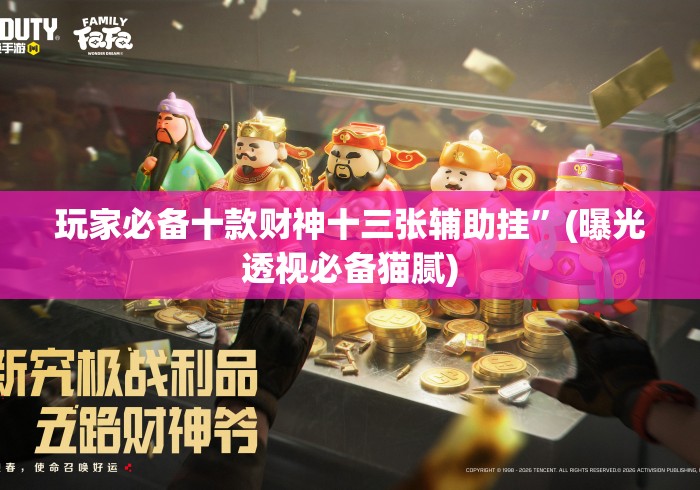 玩家必备十款财神十三张辅助挂”(曝光透视必备猫腻)