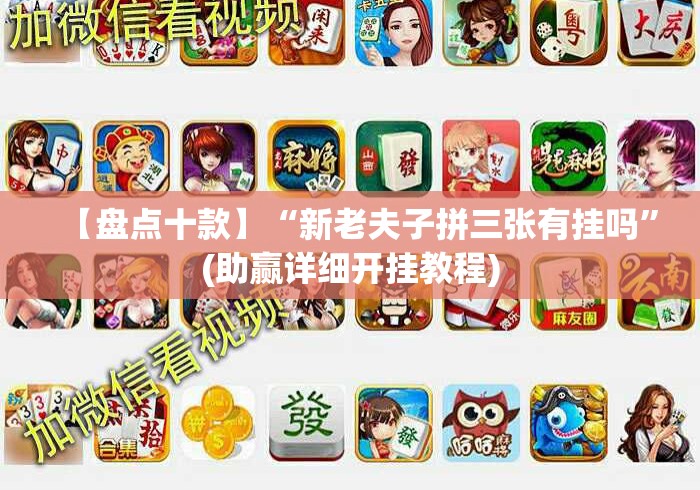 【盘点十款】“新老夫子拼三张有挂吗”(助赢详细开挂教程)