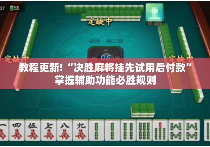 教程更新!“决胜麻将挂先试用后付款”掌握辅助功能必胜规则