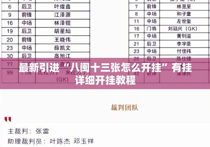 最新引进“八闽十三张怎么开挂”有挂详细开挂教程