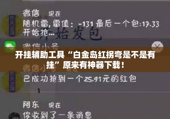开挂辅助工具“白金岛红拐弯是不是有挂”原来有神器下载！