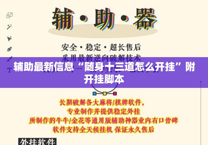 辅助最新信息“随身十三道怎么开挂”附开挂脚本