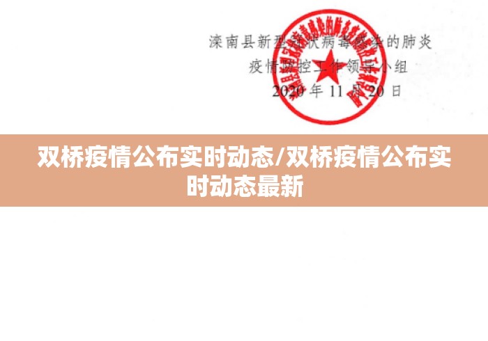 双桥疫情公布实时动态/双桥疫情公布实时动态最新