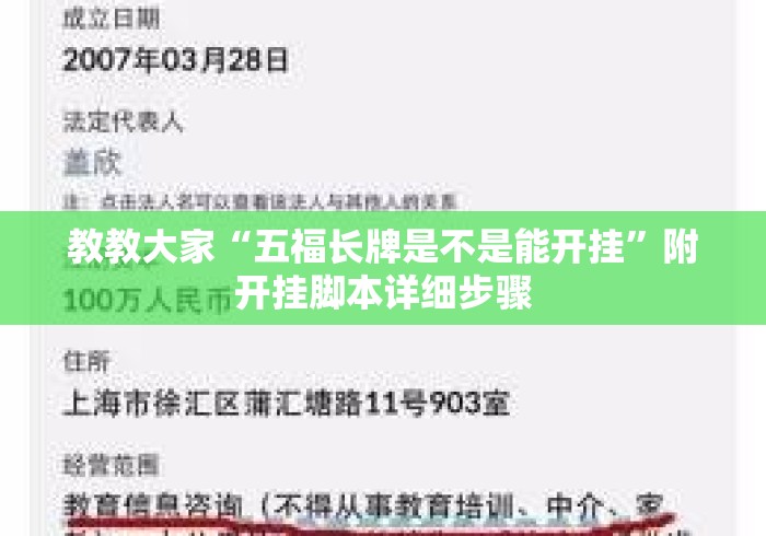 教教大家“五福长牌是不是能开挂”附开挂脚本详细步骤