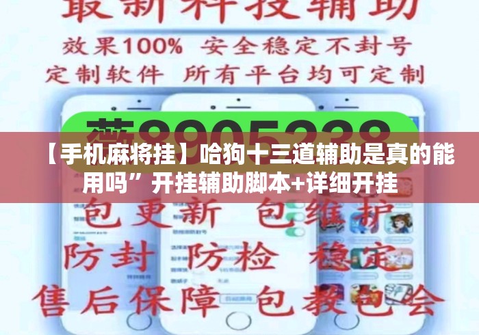 【手机麻将挂】哈狗十三道辅助是真的能用吗”开挂辅助脚本+详细开挂