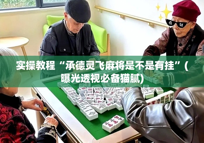 实操教程“承德灵飞麻将是不是有挂”(曝光透视必备猫腻)