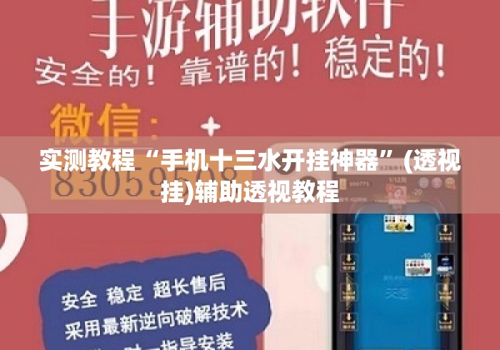 实测教程“手机十三水开挂神器”(透视挂)辅助透视教程