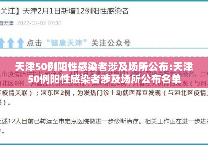 天津50例阳性感染者涉及场所公布:天津50例阳性感染者涉及场所公布名单 天津50例阳性感染者涉及场所公布:天津50例阳性感染者涉及场所公布名单