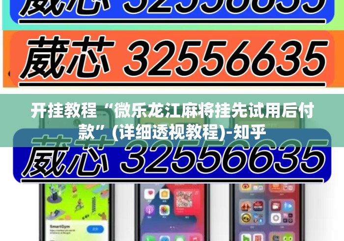 开挂教程“微乐龙江麻将挂先试用后付款	”(详细透视教程)-知乎