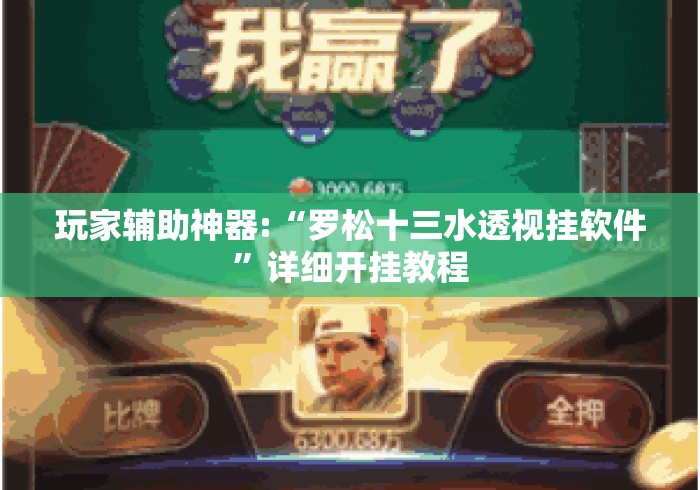 玩家辅助神器:“罗松十三水透视挂软件”详细开挂教程