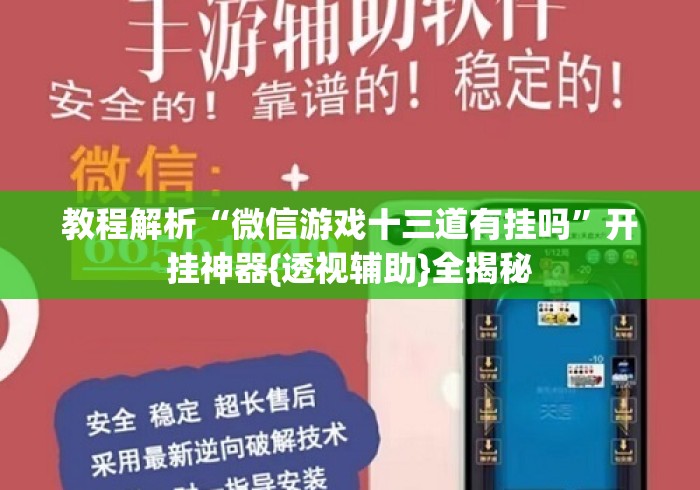 教程解析“微信游戏十三道有挂吗	”开挂神器{透视辅助}全揭秘