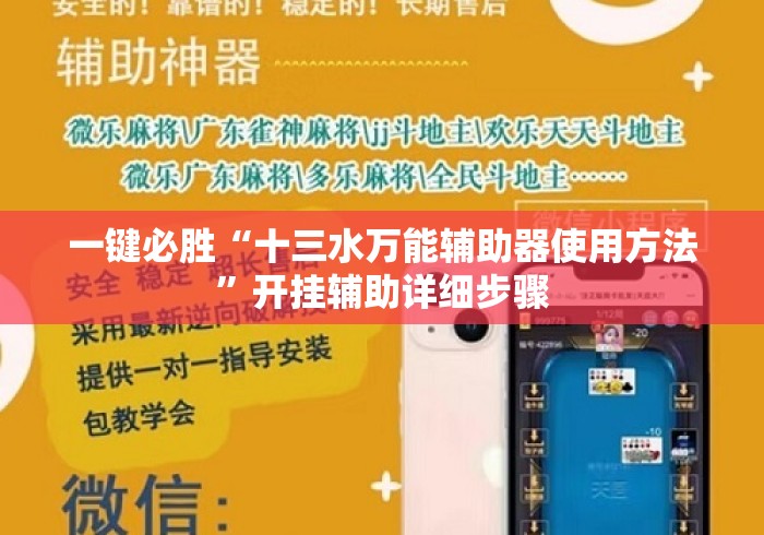 一键必胜“十三水万能辅助器使用方法”开挂辅助详细步骤