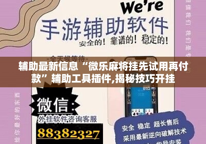 辅助最新信息“微乐麻将挂先试用再付款”辅助工具插件,揭秘技巧开挂
