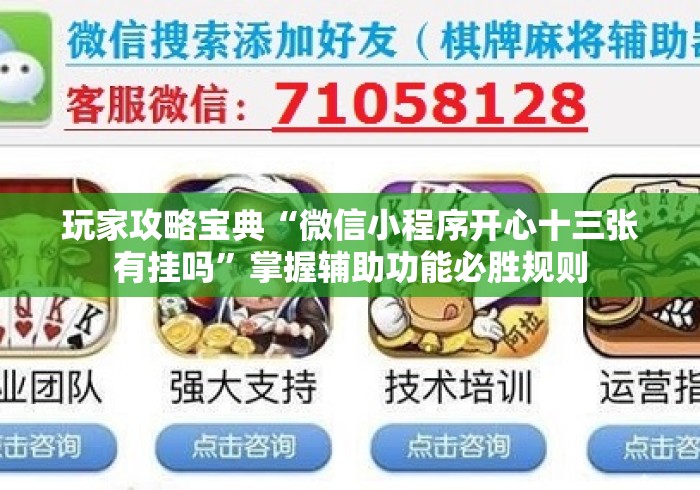 玩家攻略宝典“微信小程序开心十三张有挂吗”掌握辅助功能必胜规则