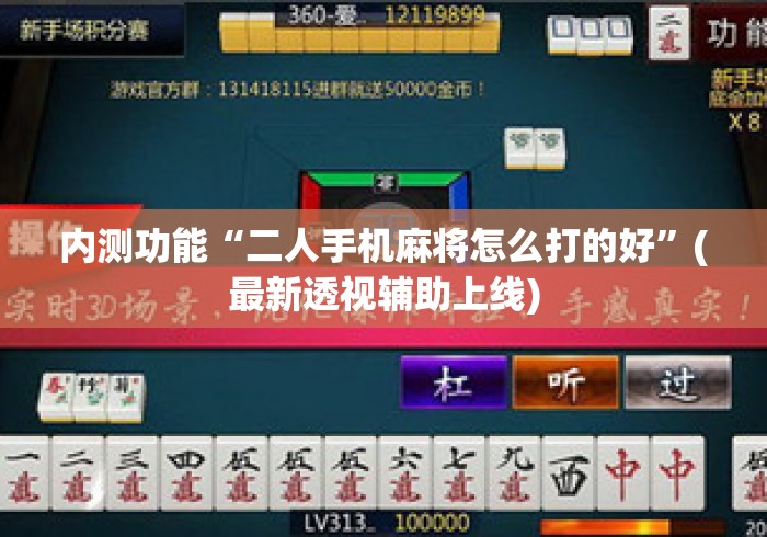 内测功能“二人手机麻将怎么打的好”(最新透视辅助上线)