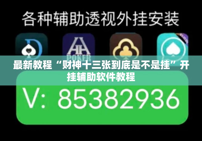 最新教程“财神十三张到底是不是挂”开挂辅助软件教程