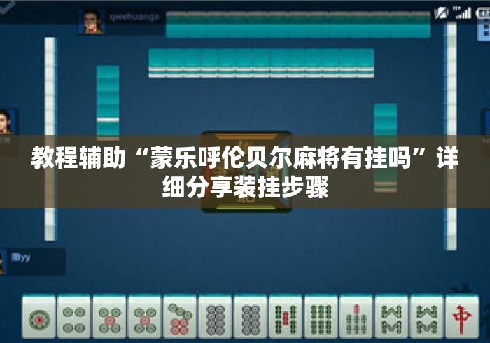 教程辅助“蒙乐呼伦贝尔麻将有挂吗”详细分享装挂步骤