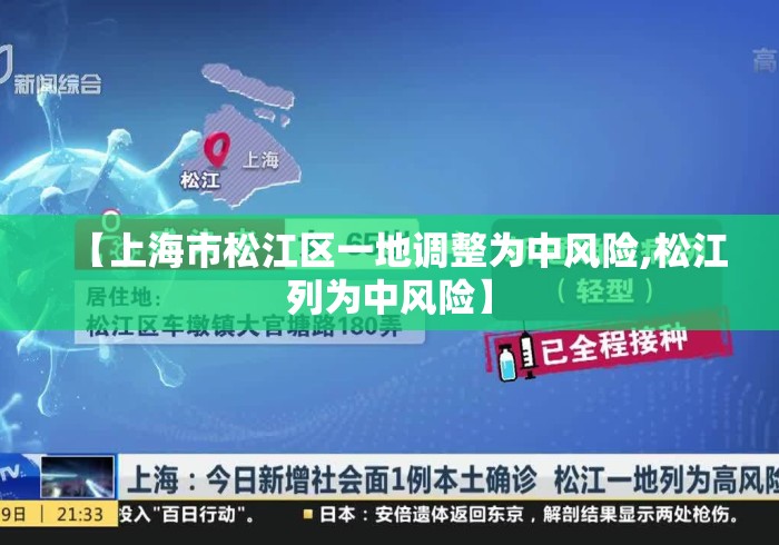 【上海市松江区一地调整为中风险,松江列为中风险】 【上海市松江区一地调整为中风险,松江列为中风险】
