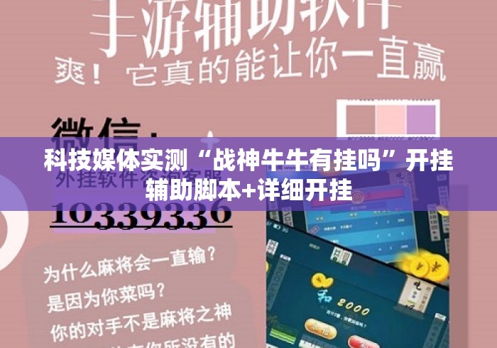 科技媒体实测“战神牛牛有挂吗”开挂辅助脚本+详细开挂