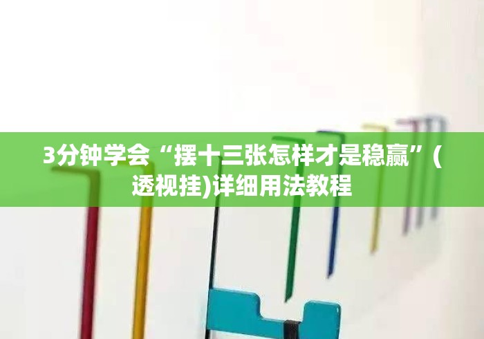 3分钟学会“摆十三张怎样才是稳赢	”(透视挂)详细用法教程