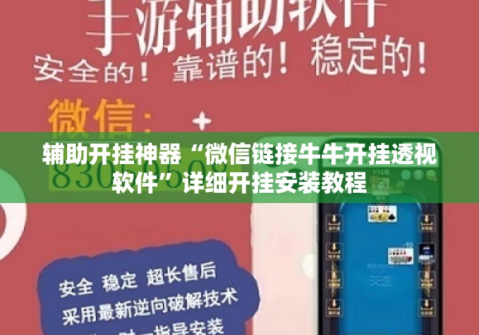辅助开挂神器“微信链接牛牛开挂透视软件”详细开挂安装教程