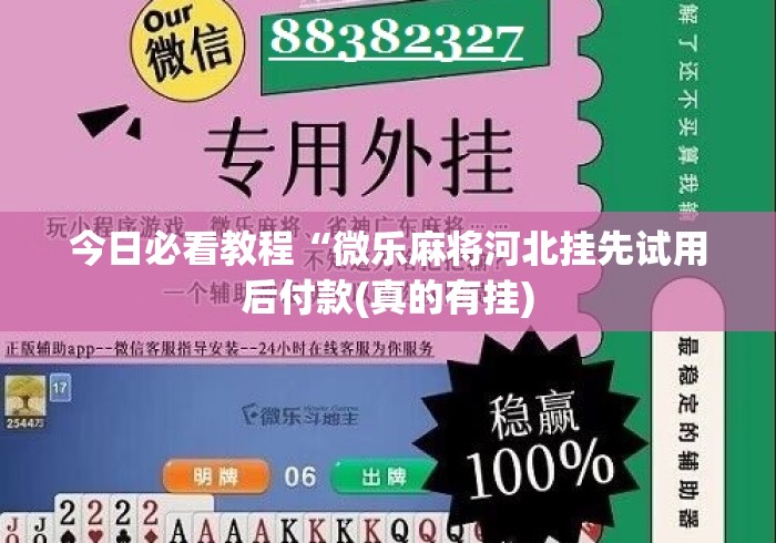 今日必看教程“微乐麻将河北挂先试用后付款(真的有挂) 今日必看教程“微乐麻将河北挂先试用后付款(真的有挂)