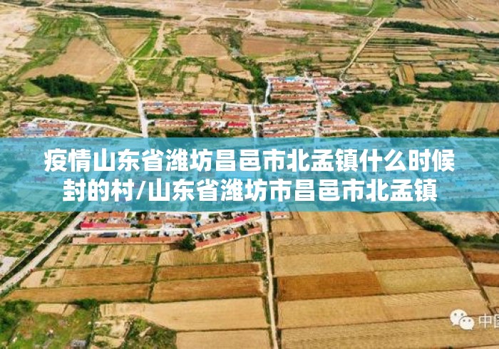 疫情山东省潍坊昌邑市北孟镇什么时候封的村/山东省潍坊市昌邑市北孟镇
