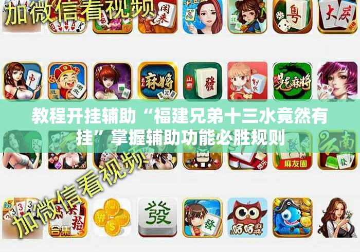 教程开挂辅助“福建兄弟十三水竟然有挂”掌握辅助功能必胜规则
