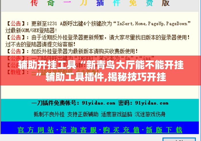 辅助开挂工具“新青鸟大厅能不能开挂”辅助工具插件,揭秘技巧开挂
