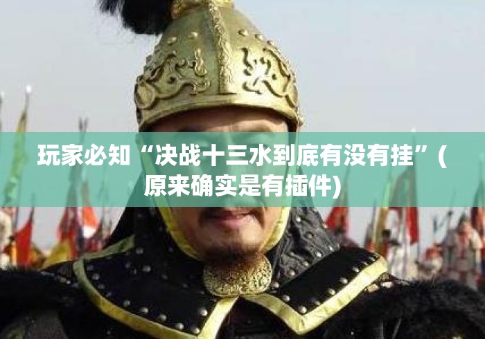 玩家必知“决战十三水到底有没有挂	”(原来确实是有插件)