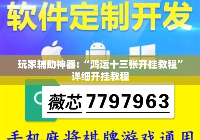 玩家辅助神器:“鸿运十三张开挂教程”详细开挂教程